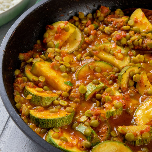 Curry de Calabazas y Arvejas